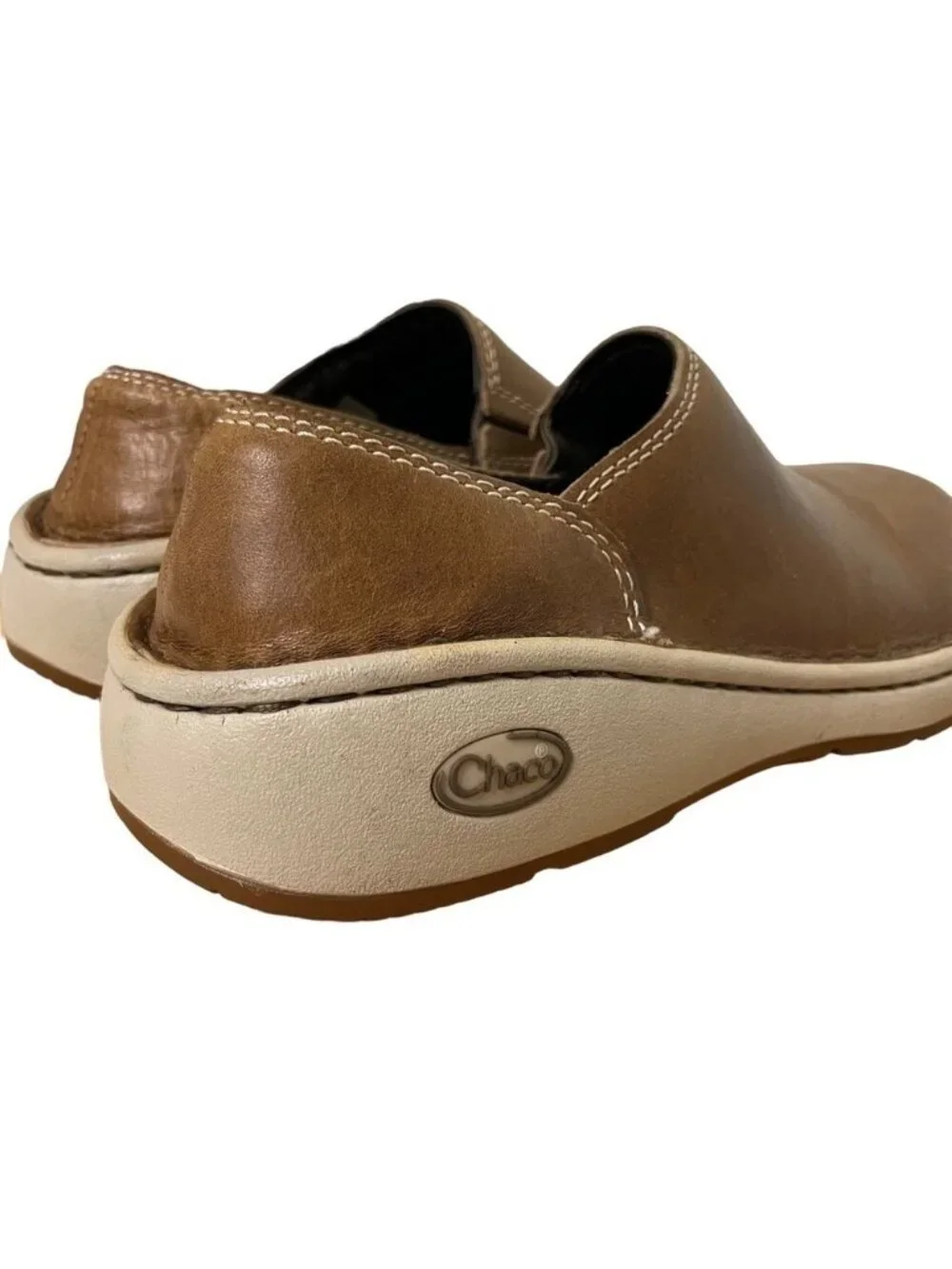 Chaco Zaagh Leather Loafers Gunnison Brown Shitake Slip-On Size 5
